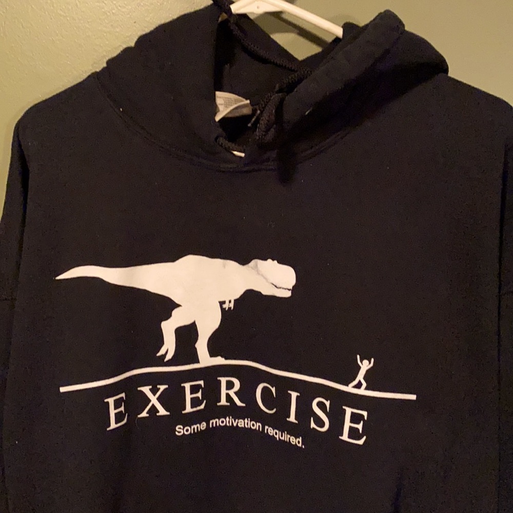 Exercise novelty hoodie